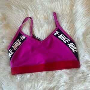 Pink red NIKE BRA size M